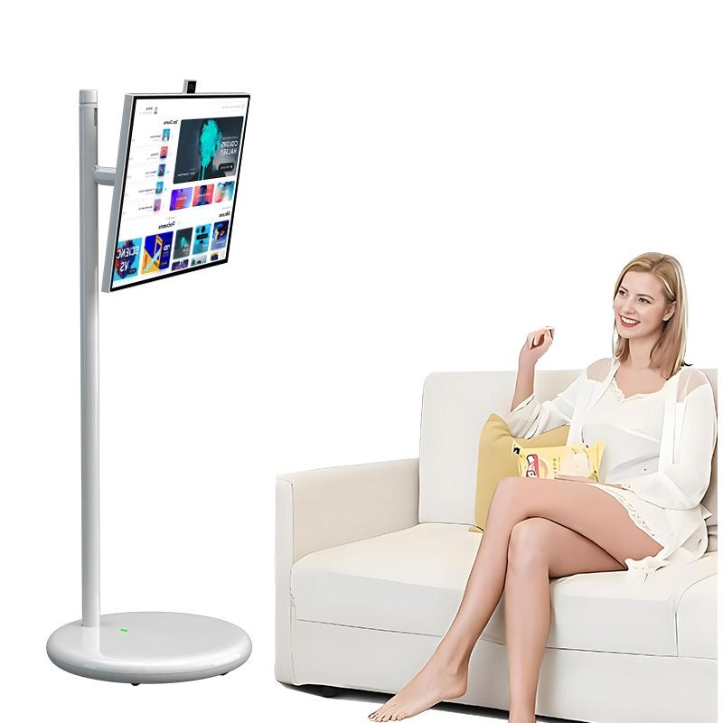 JEESTON 22” Android TV Tablet – Full HD touchscreen with 8MP camera on a wheeled stand..