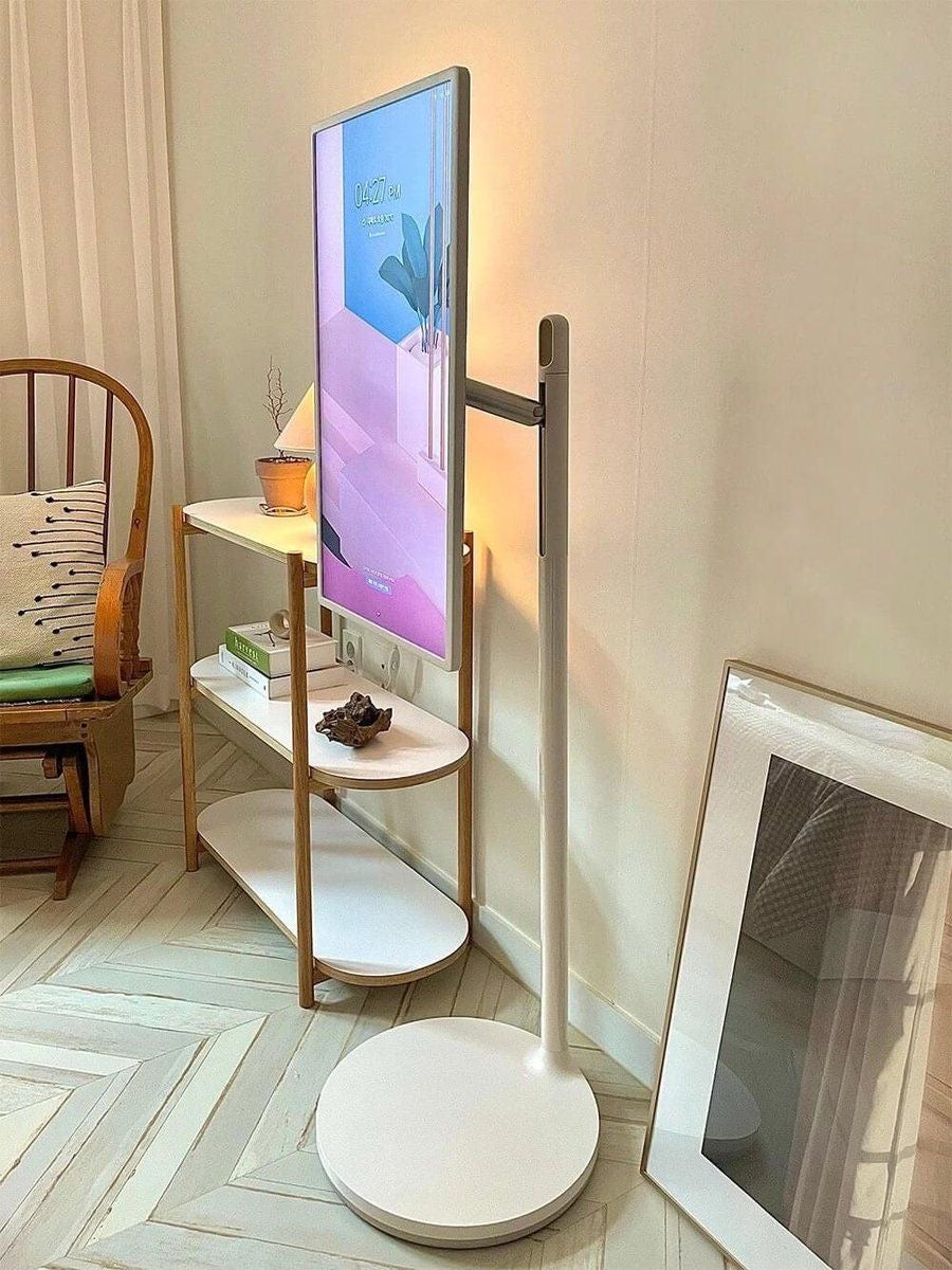 JEESTON 22” Android TV Tablet – Full HD touchscreen with 8MP camera on a wheeled stand..