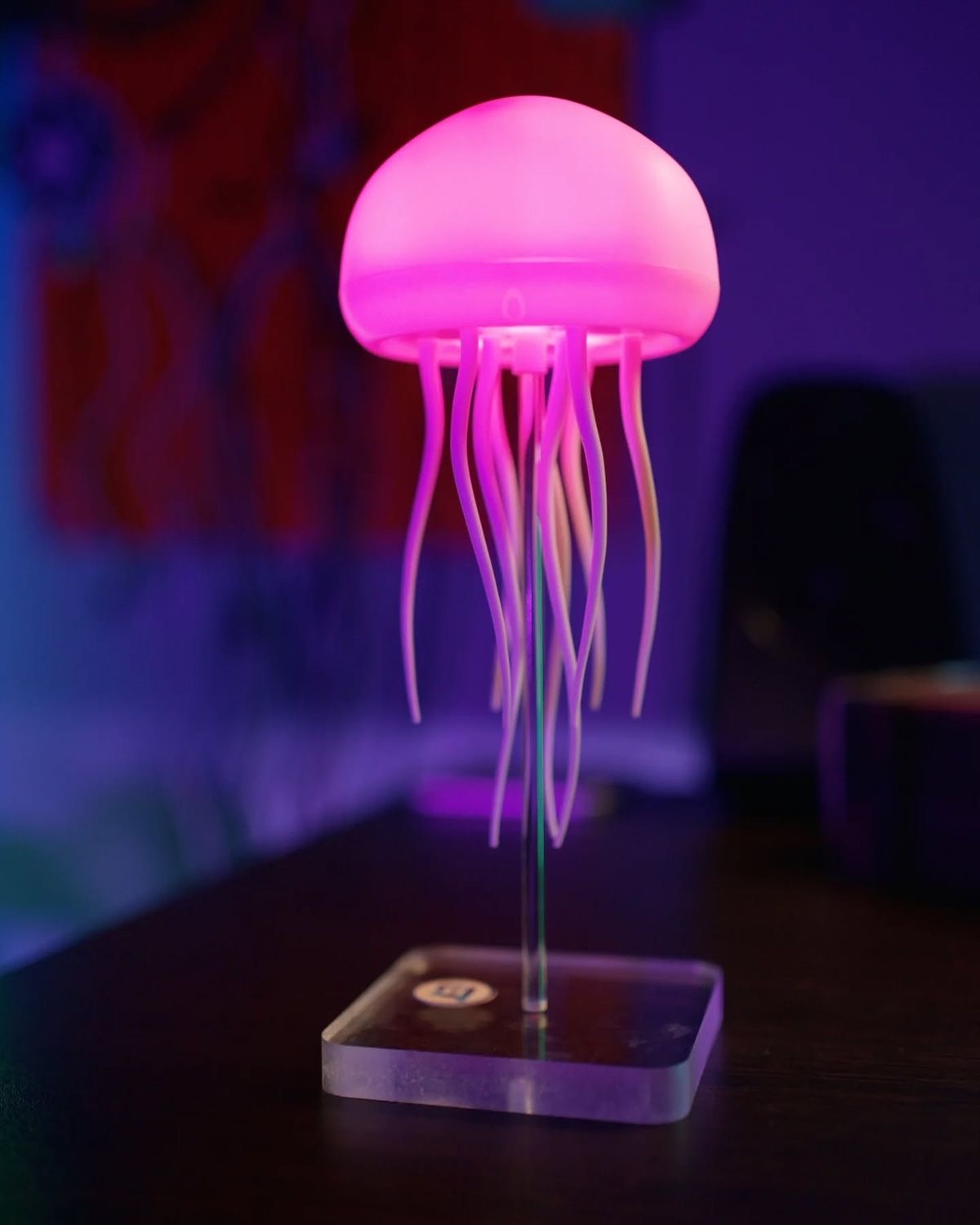 Jellyfish LED Mood Lamp – Portable Night Light for Desk or Bedside