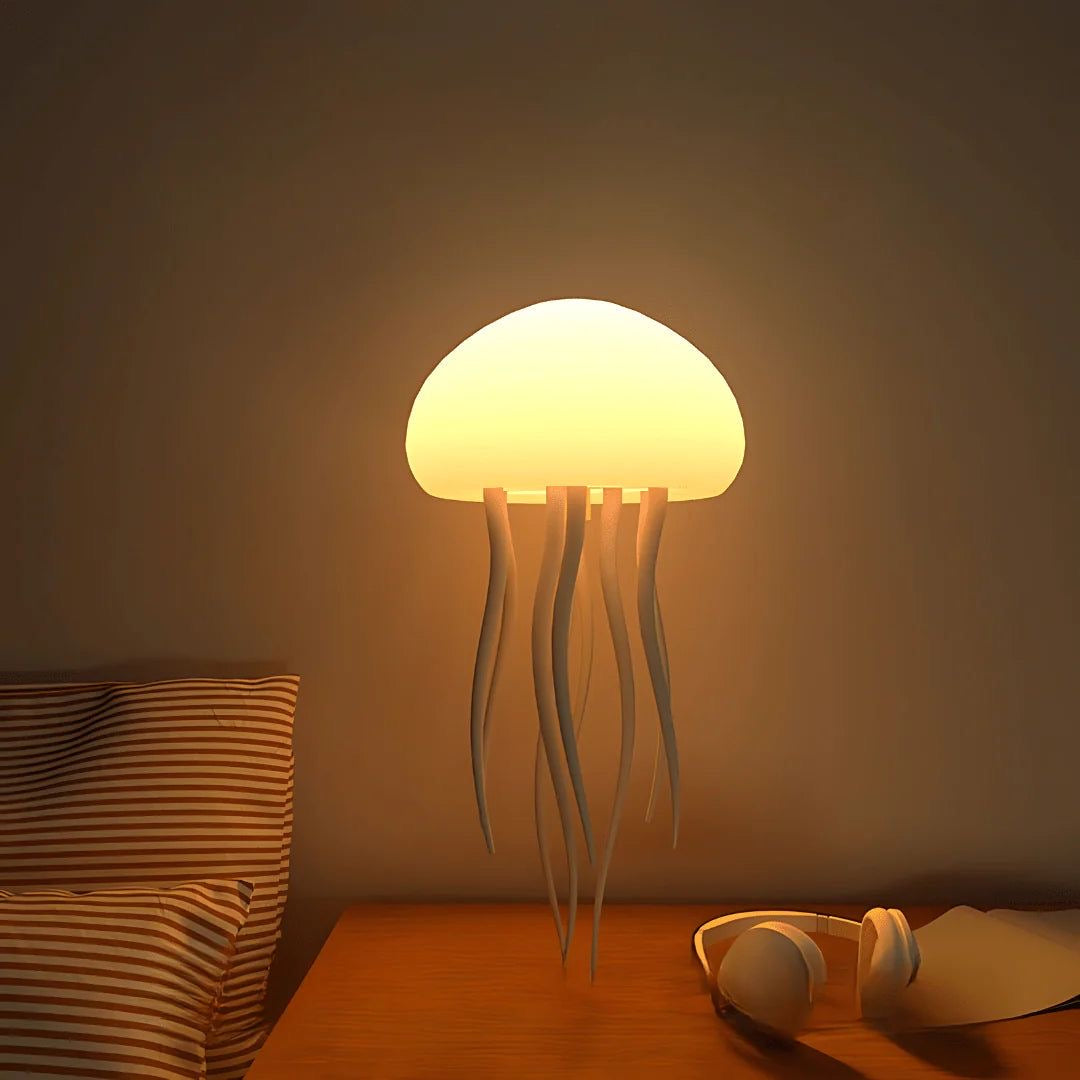 Jellyfish LED Mood Lamp – Portable Night Light for Desk or Bedside