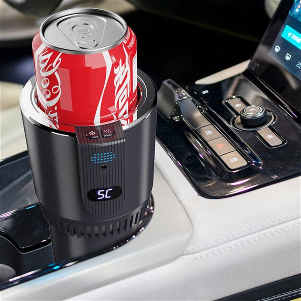 Portable Smart 2 In 1 12V Car Cup Cooler Warmer for Outdoor Travelling Mini Auto Refrigerator Cooling Heating Cup Drinks Holder