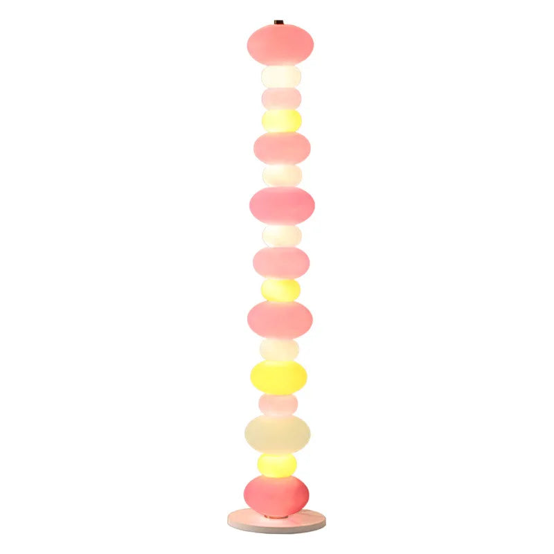 Rainbow Candy Floor Lamp Bedroom Creative Candy Gourd Macaron Standing Lights Girl Room Decor Living Room Sofa Atmosphere Lamp