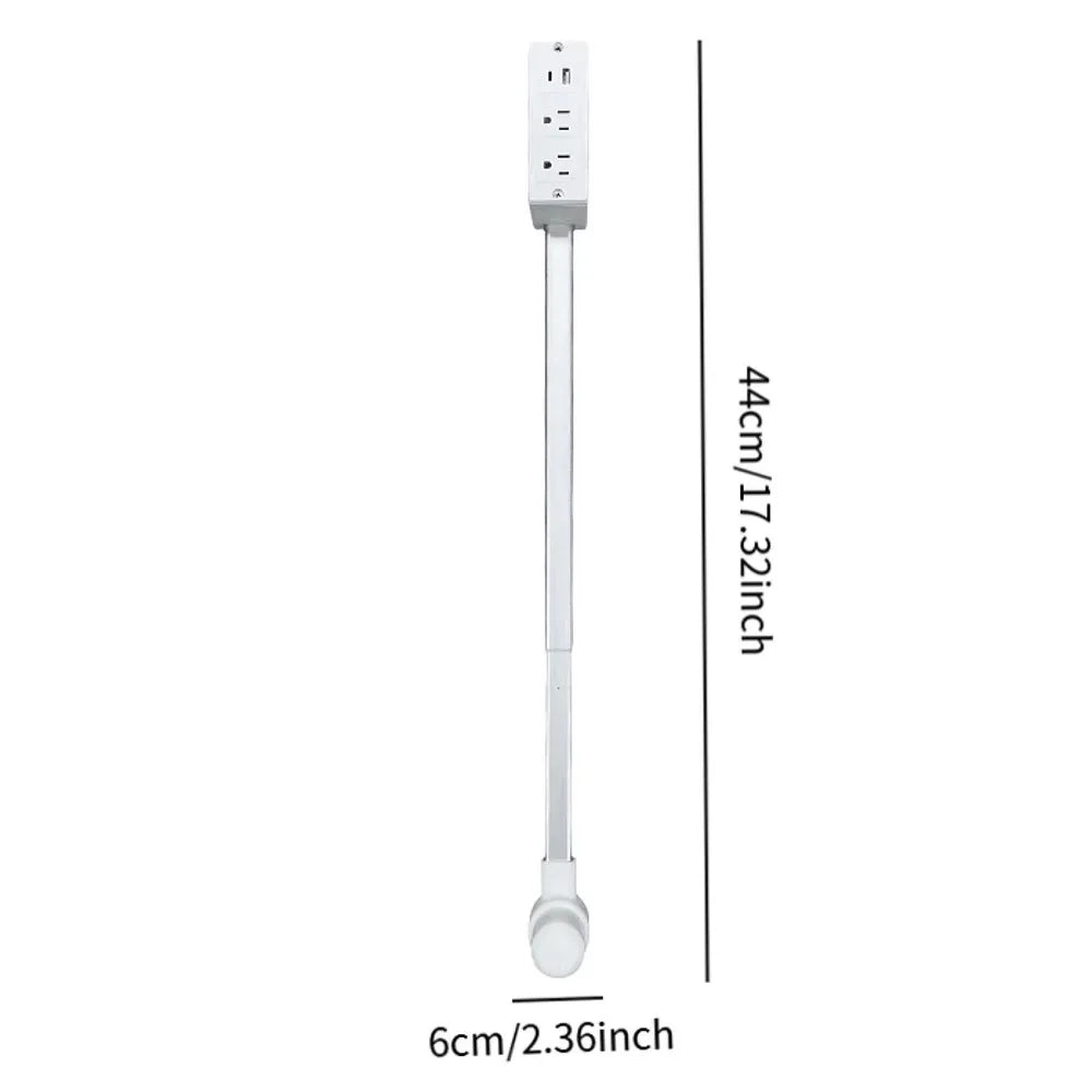 Power Outlet Extender – Extends 22”-30”, rotates 180°, adds 2 AC outlets + USB-A & USB-C. Great for hard-to-reach spots like behind couches.