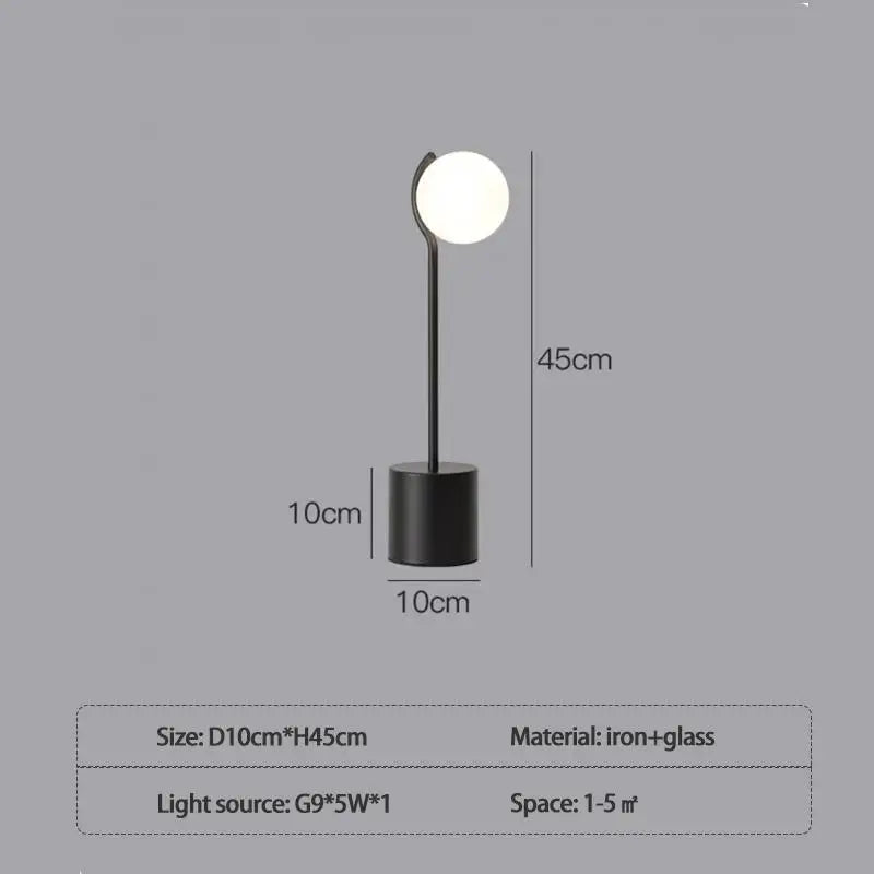 Post modern floor lamp Simple glass lamps Living Room Bedroom Home Decoration Office Accessories bedroom bedside lamps