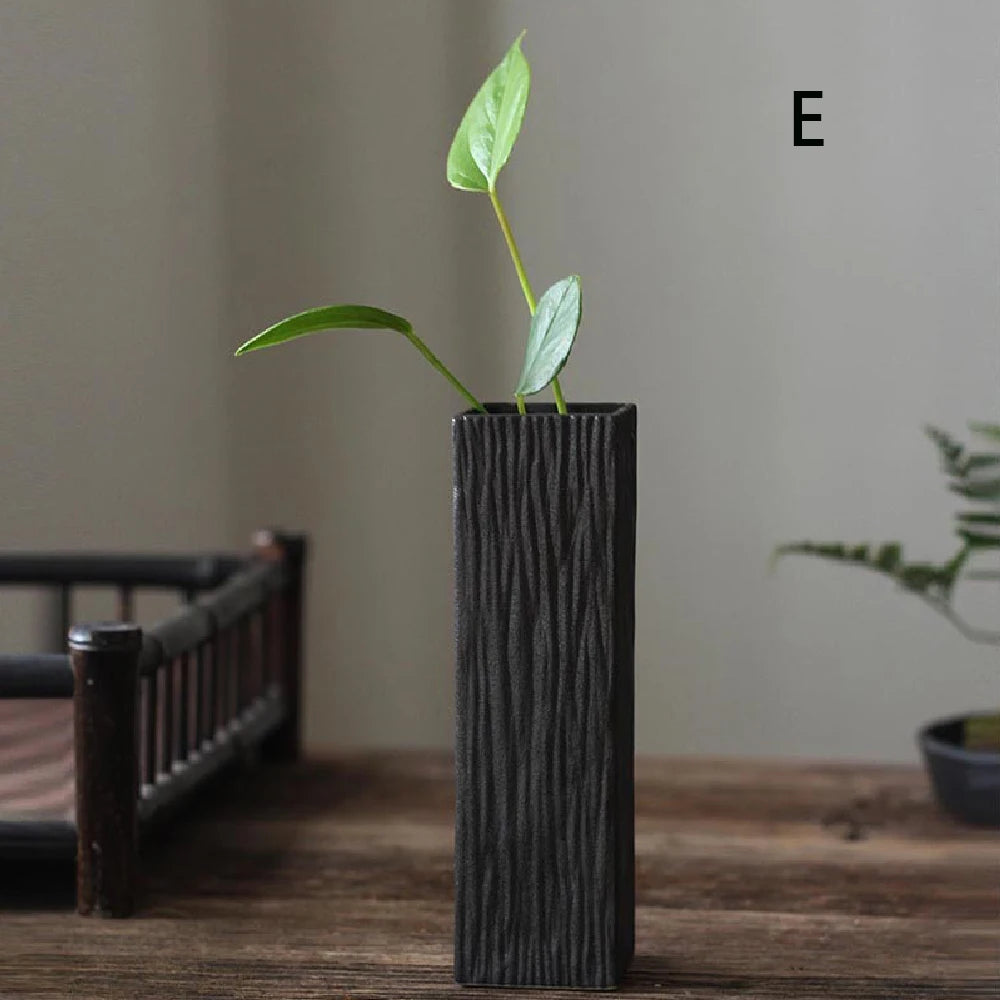 Simple ceramic vase decoration, living room home dining table decoration, hydroponic plant small vase
