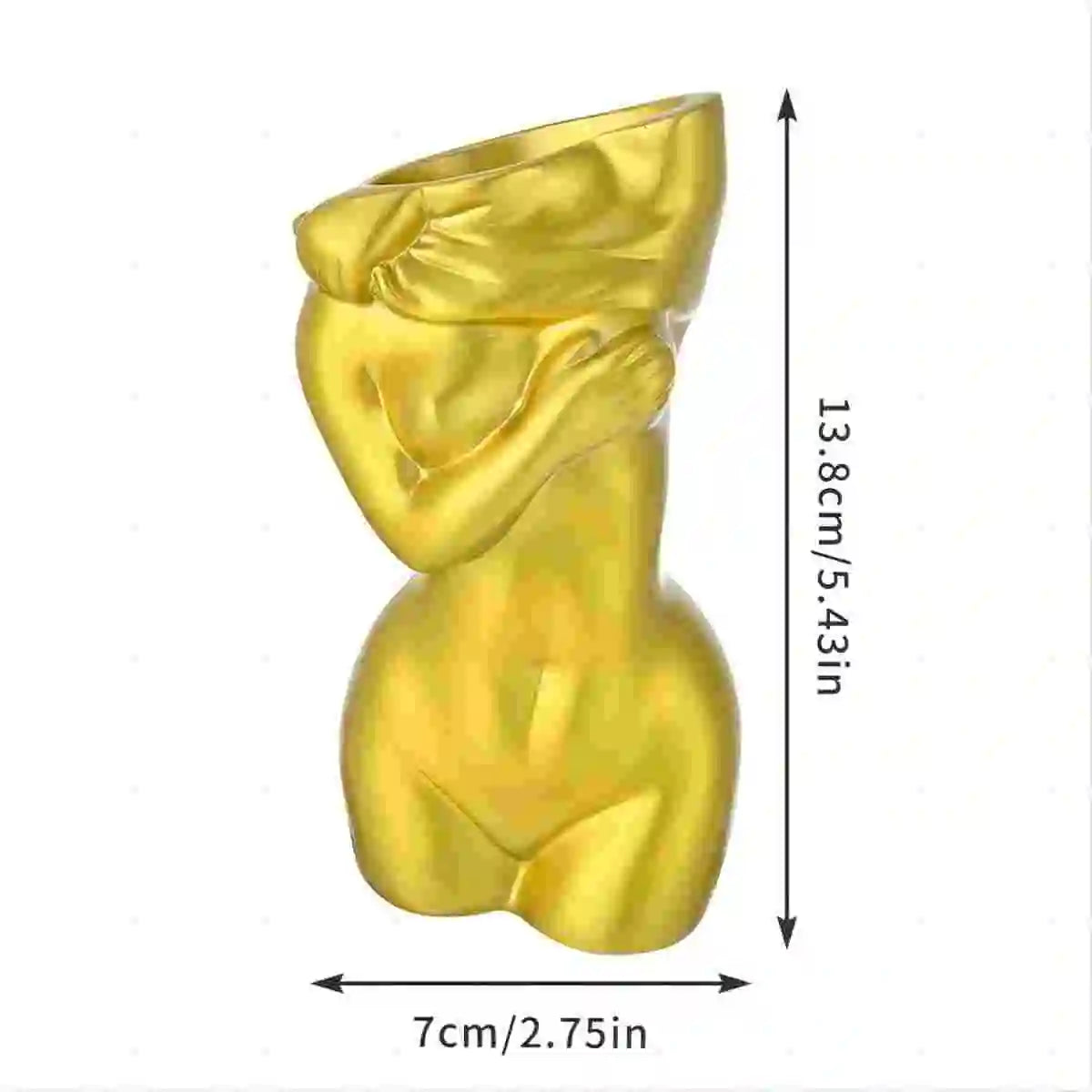 Female Body Vase Body Vase Feminine Form Flower Pot Creative Vase Bathroom Decoration Bohemian Vase