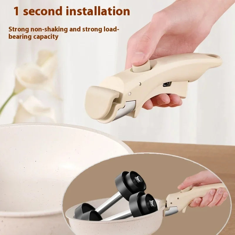 19cm Pot Handle Removable Handles Handle for Detachable Removable Cookware for Korean for Kims Cooking Non-stick Pan Set