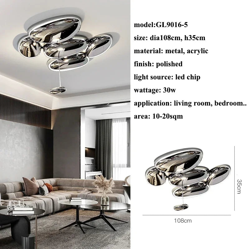 Modern Geometric LED Chandelier Art living room bedroom Entrance Hall Restaurant Hotel Decor LED Ceiling Lamp Lighting Fixture