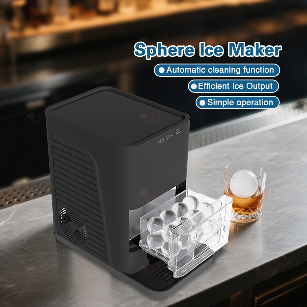 GZZT 50mm/55mm Electric Ice Ball Maker Machine Sphere Ice Machine Ice Cube Making Machine Whisky Drinking Bar Ice Making Machine