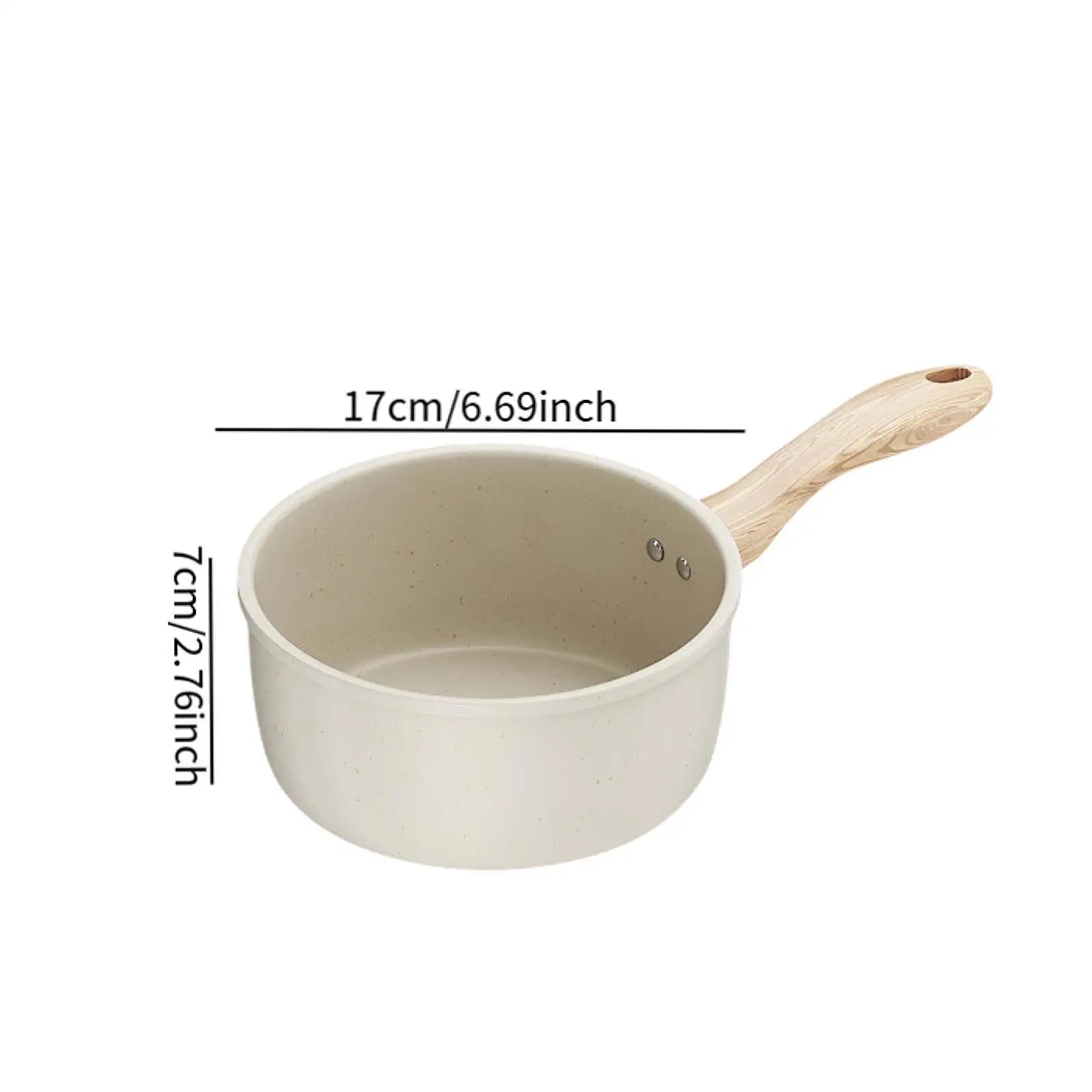 Milk Pan Kitchen Cooking Pots Anti Scale Handle Heating Milk Melting Butter Boiling Water Cooking Pots Sauce Pot for Kitchen