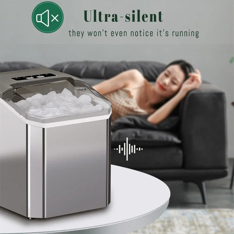 ice Machine Automatic mini electric Ice Cube Maker for Bar Home Kitchen Office 6Mins/9 Pcs Portable Ice Maker ice making Machine