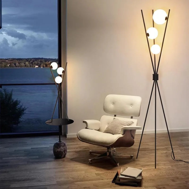 Ball Floor Lamp Living Room Lighting Designer Bedroom Sofa Environment Lamp Internet Celebrity Creative Floor Lamp Desktop Desk