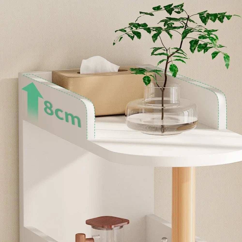 Living Room Crevice Storage Rack Bedroom Bedside Space Saving Storage Cabinet Clip Gap Storage Shelf Household Small Bookshelf