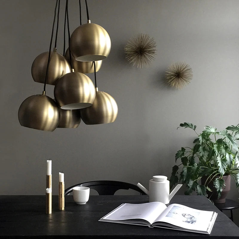 Nordic Modern LED Chandelier Lighting Fixtures for Bedroom Decor Pendant Light Kitchen Chrome Gold Study Reading Hanging Lamp