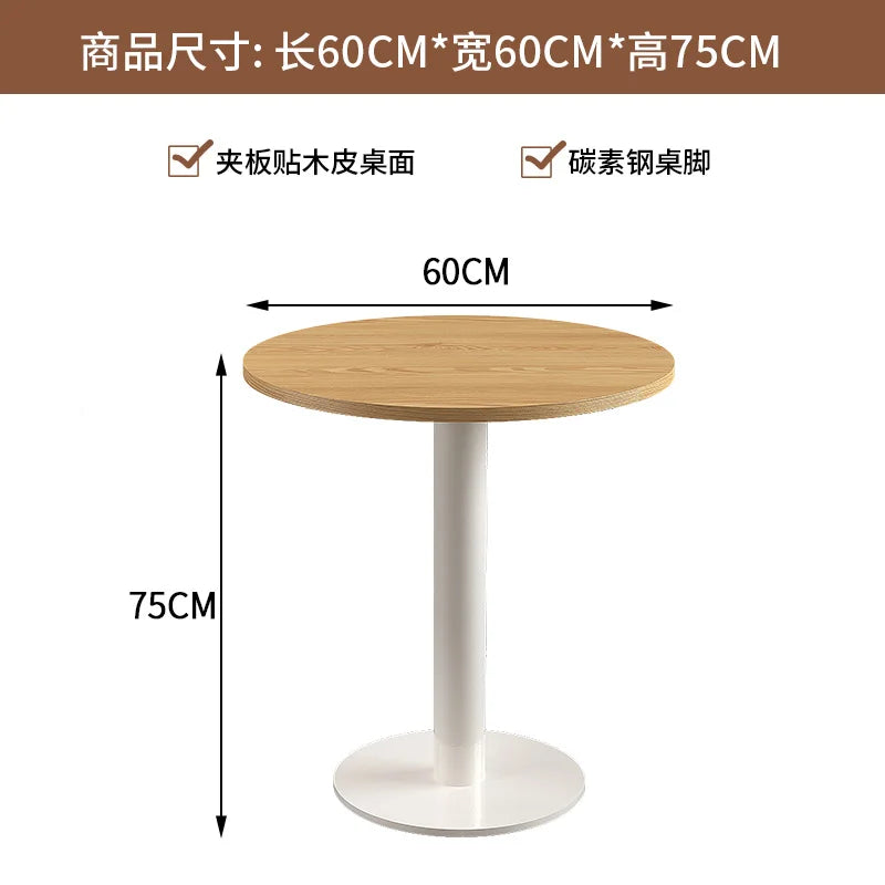 Modern Solid Wood Sofa Side Table Japanese Rattan Milk Tea Store Restaurant Coffee Tables Creative Designers Home Furniture FYCT