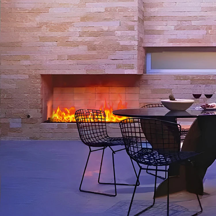 Modern 3D Waterproof 3D Outdoor Garden Yarn Steam Electric Fireplace Steel Fire Atomization Simulation for Hotels