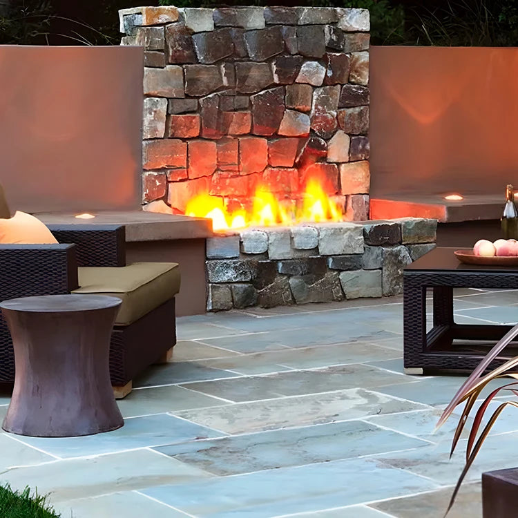 Modern 3D Waterproof 3D Outdoor Garden Yarn Steam Electric Fireplace Steel Fire Atomization Simulation for Hotels