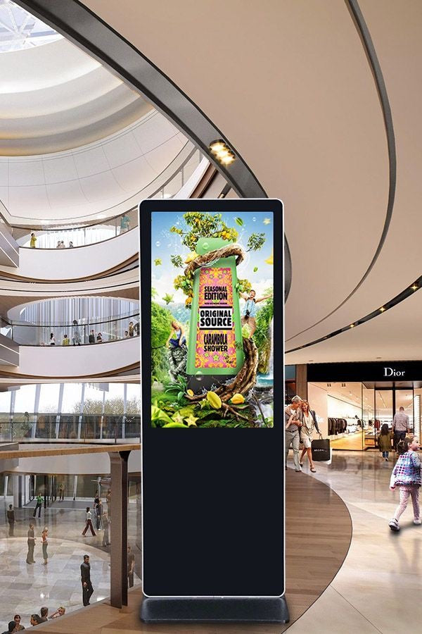 MWE Portable 43 Inch 1800 Nit Indoor & Outdoor Battery Powered Digital Signage LCD Advertising Poster Display Player