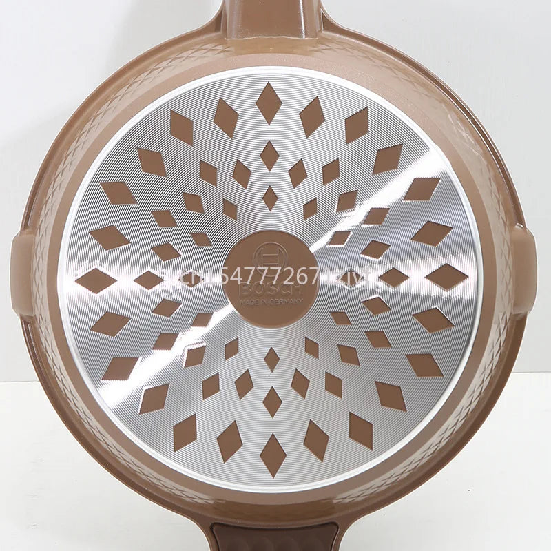 10 Piece Cooking Set Non-Stick Coating Cookware Sets Induction Compatible with Frying Pan Saucepan Pan Grill Pan Cooking Pots