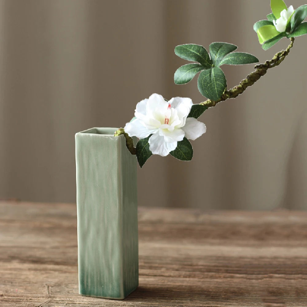Simple ceramic vase decoration, living room home dining table decoration, hydroponic plant small vase