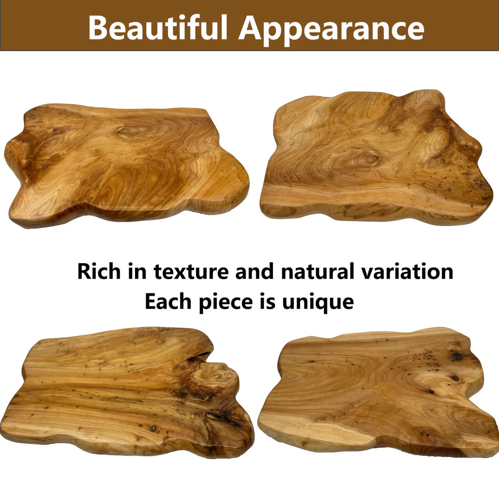 Live Edge Side Table, Wood End Table 16" L x 12" W x 17" T , Nightstand, Plant Stand  ，Unique desktop for Living Room