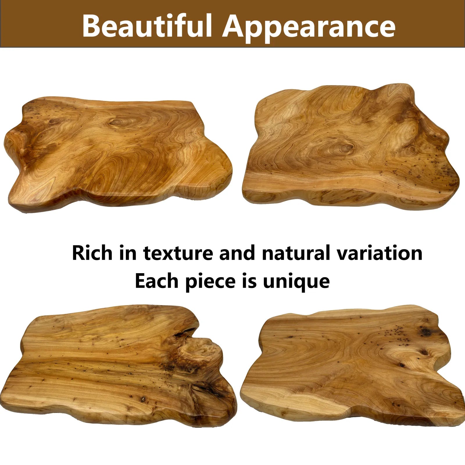 Live Edge Side Table, Wood End Table 16" L x 12" W x 17" T , Nightstand, Plant Stand  ，Unique desktop for Living Room