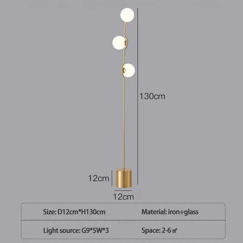 Post modern floor lamp Simple glass lamps Living Room Bedroom Home Decoration Office Accessories bedroom bedside lamps