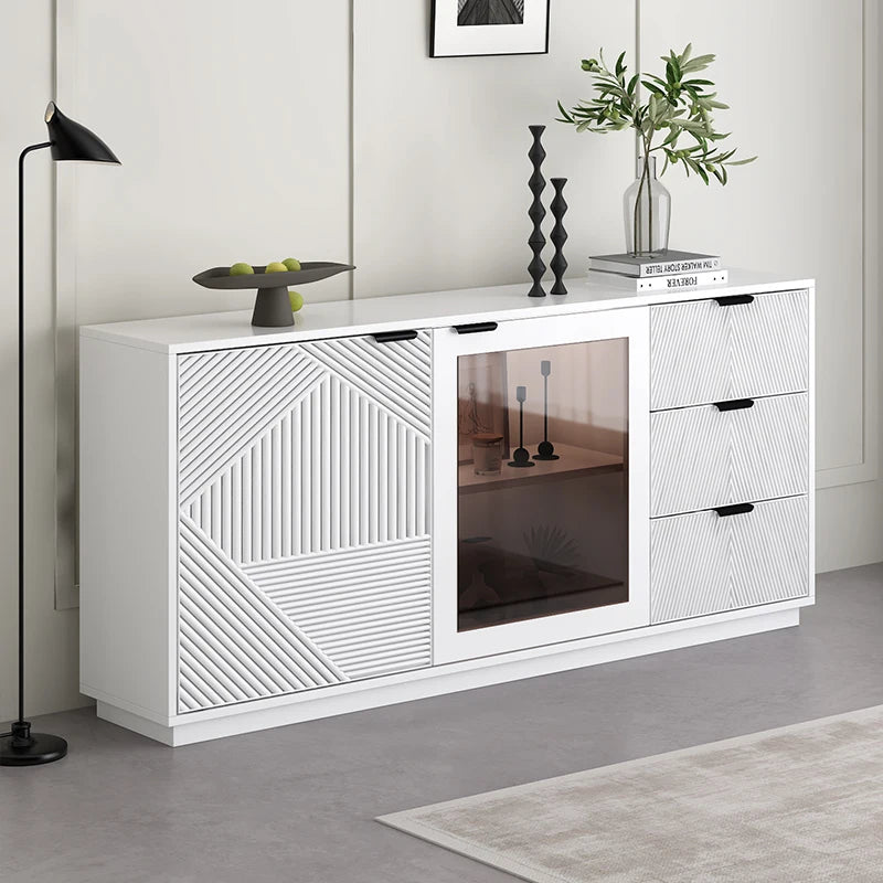 Living Room Cabinets Luxury Storage Display Cabinet Drawer Vitrinas De Cristal Y Madera Para Salon Living Room Furniture