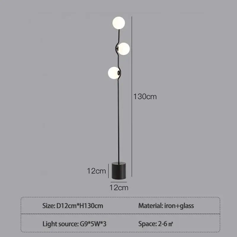 Post modern floor lamp Simple glass lamps Living Room Bedroom Home Decoration Office Accessories bedroom bedside lamps