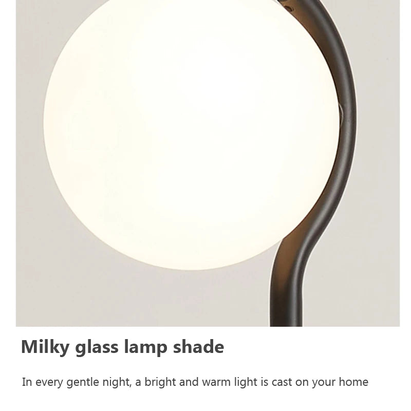 Post modern floor lamp Simple glass lamps Living Room Bedroom Home Decoration Office Accessories bedroom bedside lamps