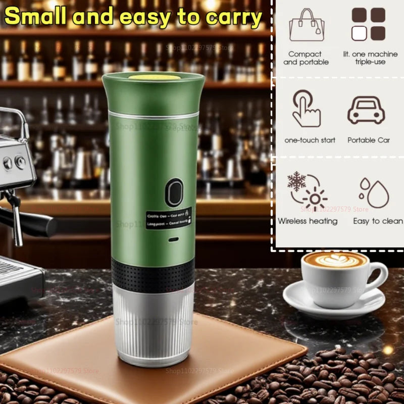 Electric Coffee Machine Travel Handy 3 In1 Espresso Portable Coffee Espresso Maker Machine Cafe Portable Capsule Coffee Machine