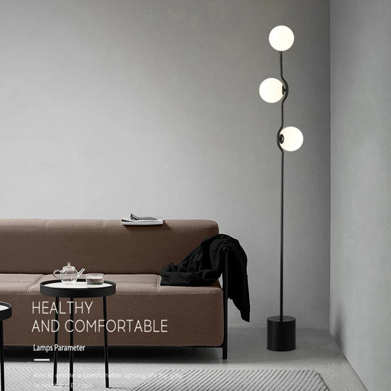 Post modern floor lamp Simple glass lamps Living Room Bedroom Home Decoration Office Accessories bedroom bedside lamps