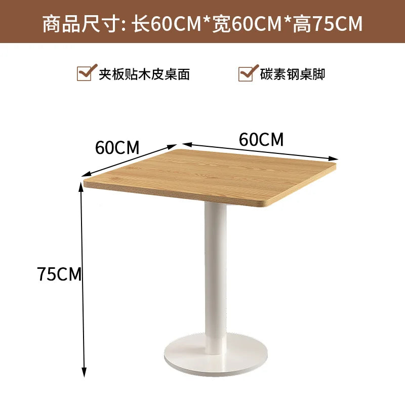 Modern Solid Wood Sofa Side Table Japanese Rattan Milk Tea Store Restaurant Coffee Tables Creative Designers Home Furniture FYCT