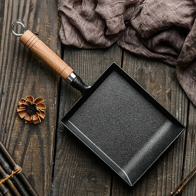 1Pcs Non-Stick Japanese Cookware Home Kitchen Egg Pan Pancake Frying Pan Cast Iron Pot Easy To Clean Cooking Tools Square Pots