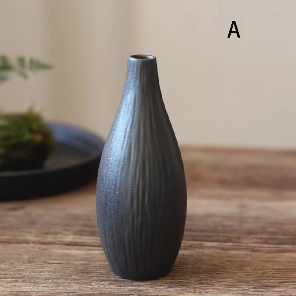 Simple ceramic vase decoration, living room home dining table decoration, hydroponic plant small vase
