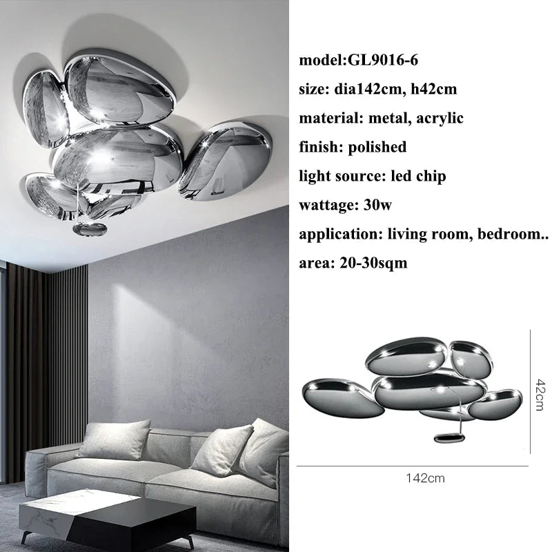 Modern Geometric LED Chandelier Art living room bedroom Entrance Hall Restaurant Hotel Decor LED Ceiling Lamp Lighting Fixture