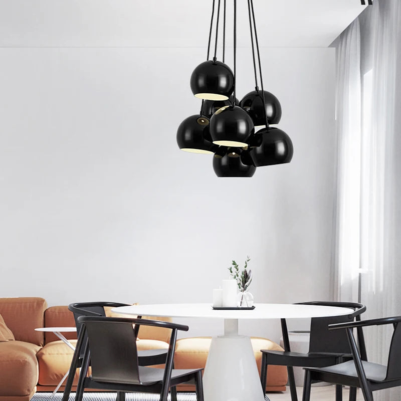 Nordic Modern LED Chandelier Lighting Fixtures for Bedroom Decor Pendant Light Kitchen Chrome Gold Study Reading Hanging Lamp