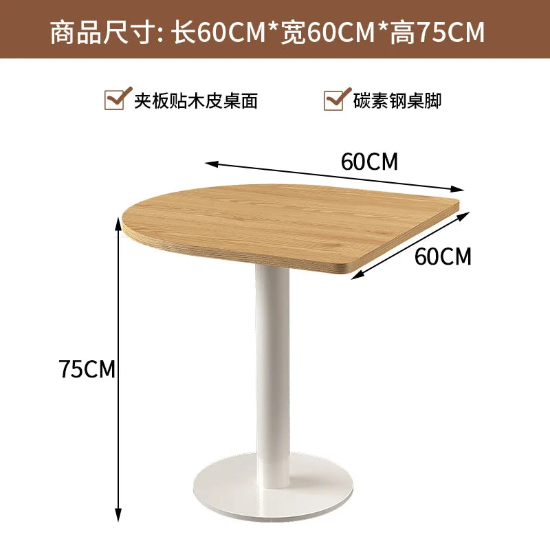 Modern Solid Wood Sofa Side Table Japanese Rattan Milk Tea Store Restaurant Coffee Tables Creative Designers Home Furniture FYCT