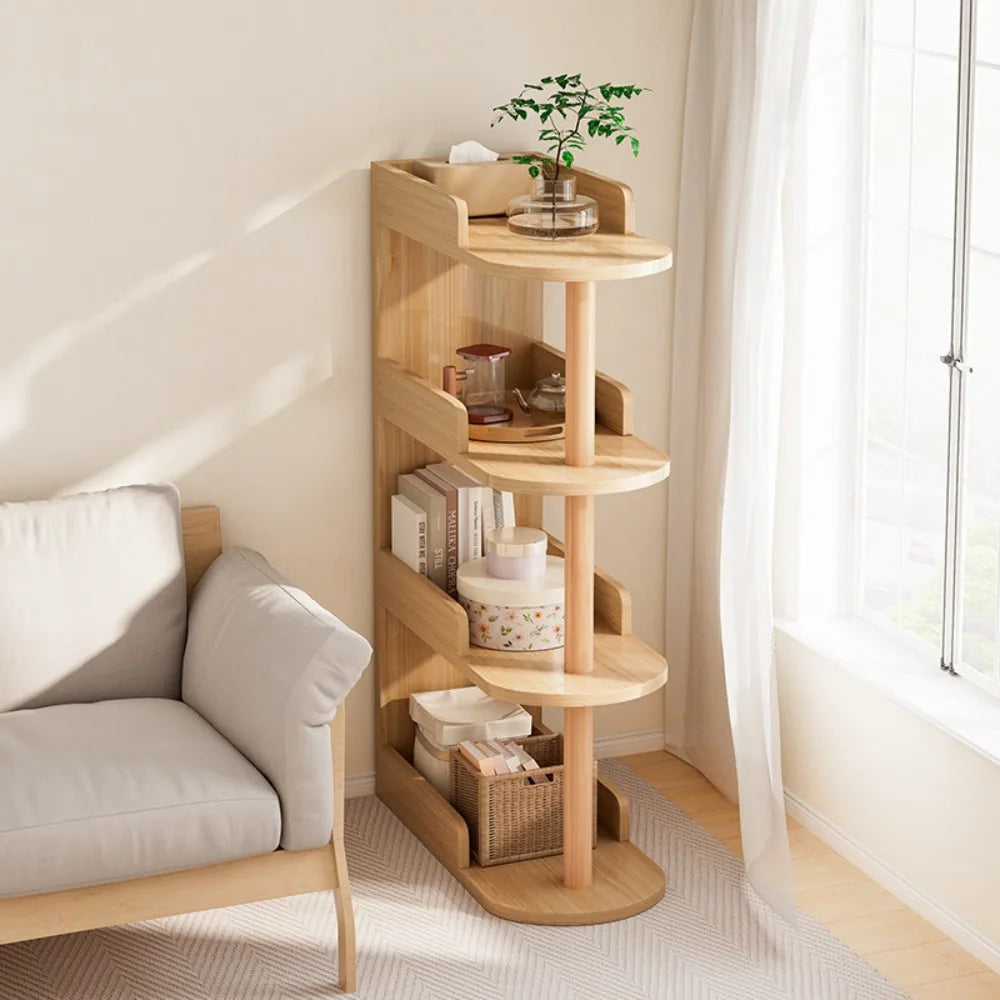 Living Room Crevice Storage Rack Bedroom Bedside Space Saving Storage Cabinet Clip Gap Storage Shelf Household Small Bookshelf