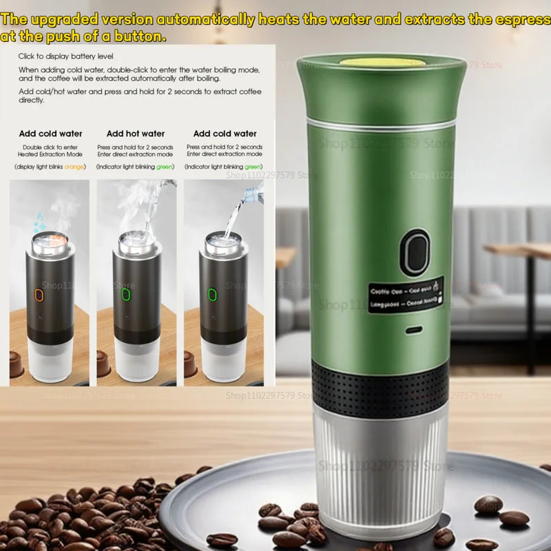 Electric Coffee Machine Travel Handy 3 In1 Espresso Portable Coffee Espresso Maker Machine Cafe Portable Capsule Coffee Machine