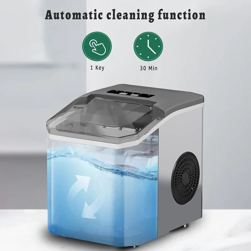 ice Machine Automatic mini electric Ice Cube Maker for Bar Home Kitchen Office 6Mins/9 Pcs Portable Ice Maker ice making Machine