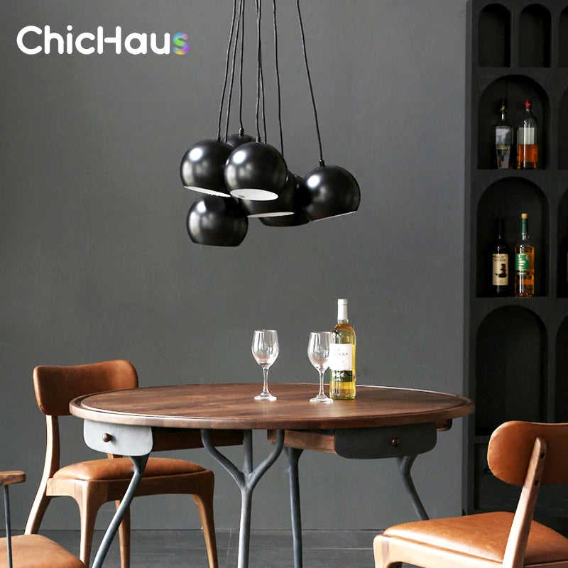 Nordic Modern LED Chandelier Lighting Fixtures for Bedroom Decor Pendant Light Kitchen Chrome Gold Study Reading Hanging Lamp