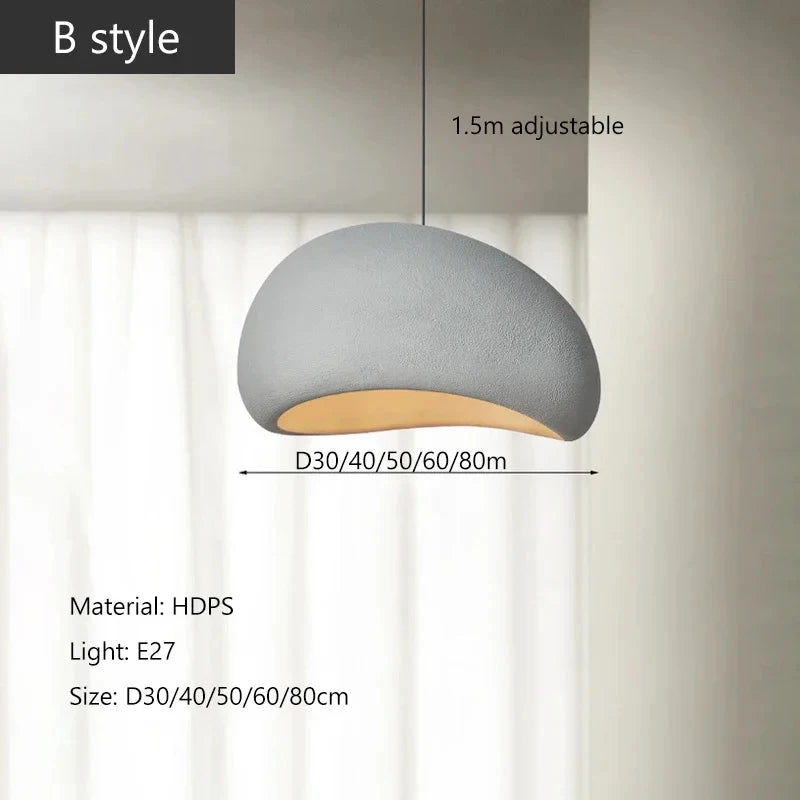 Dining Table Light Modern LED Ceiling Chandelier Living Room Bar Wabi Sabi Pendant Lamps Home Decor Bedroom Hanging Cafe Fixture