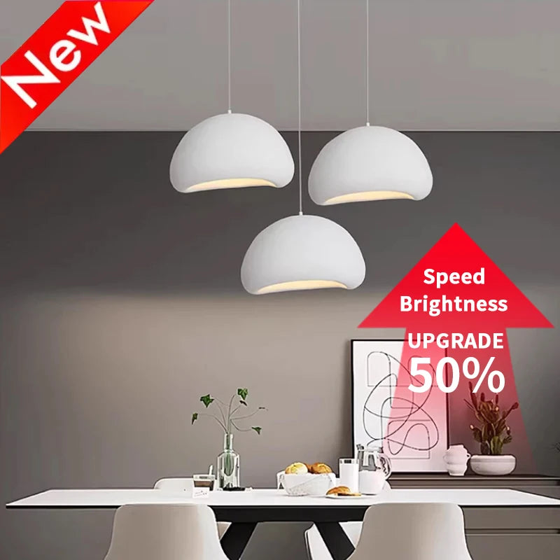 Dining Table Light Modern LED Ceiling Chandelier Living Room Bar Wabi Sabi Pendant Lamps Home Decor Bedroom Hanging Cafe Fixture