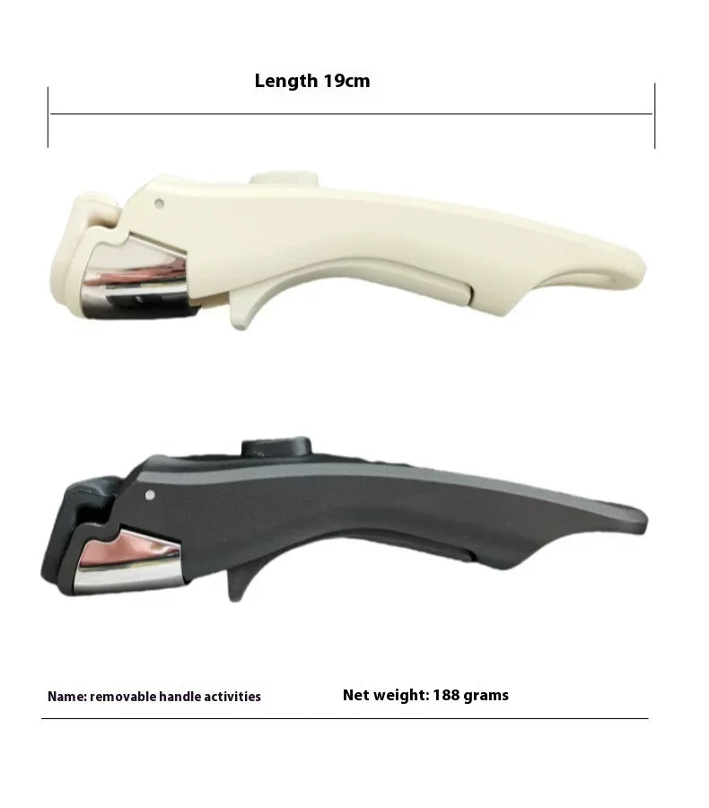 19cm Pot Handle Removable Handles Handle for Detachable Removable Cookware for Korean for Kims Cooking Non-stick Pan Set