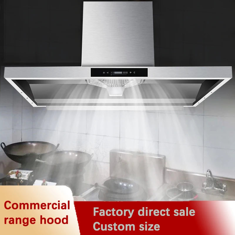 Restaurant Cooking Appliance Commercial Kitchen Equipment Stainless Steel Range Hood