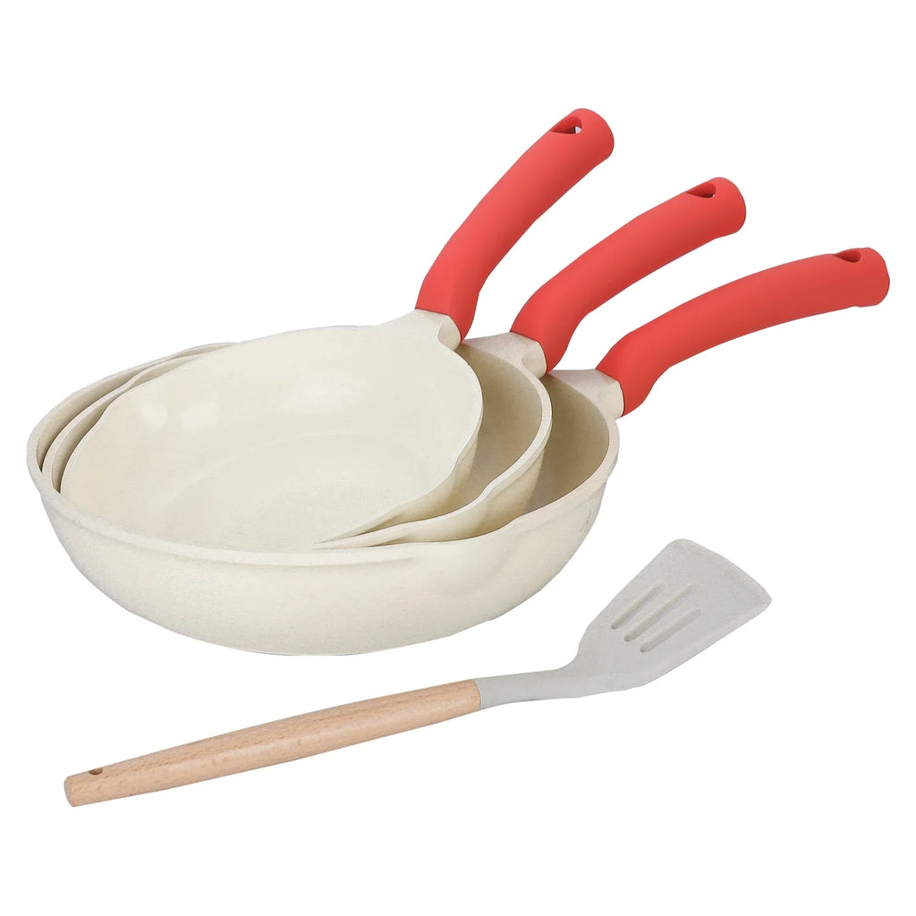 DONNOR Kitchen Pots and Pans Set Non Stick Ceramic Set of Pots with Lid Cooking Pot Frying Pan Nonstick with Pot Protectors