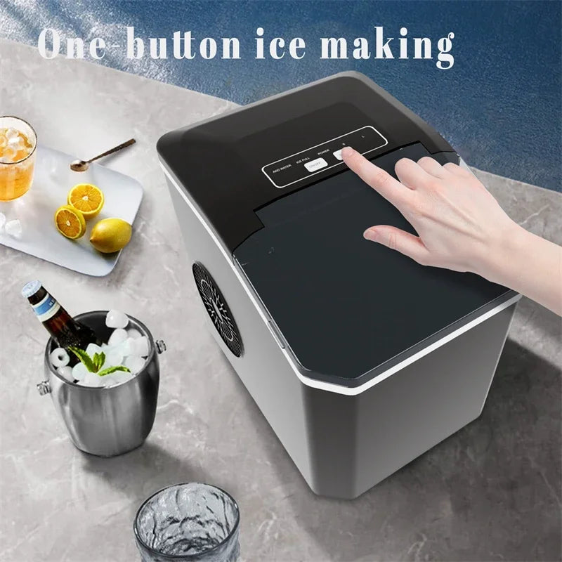ice Machine Automatic mini electric Ice Cube Maker for Bar Home Kitchen Office 6Mins/9 Pcs Portable Ice Maker ice making Machine