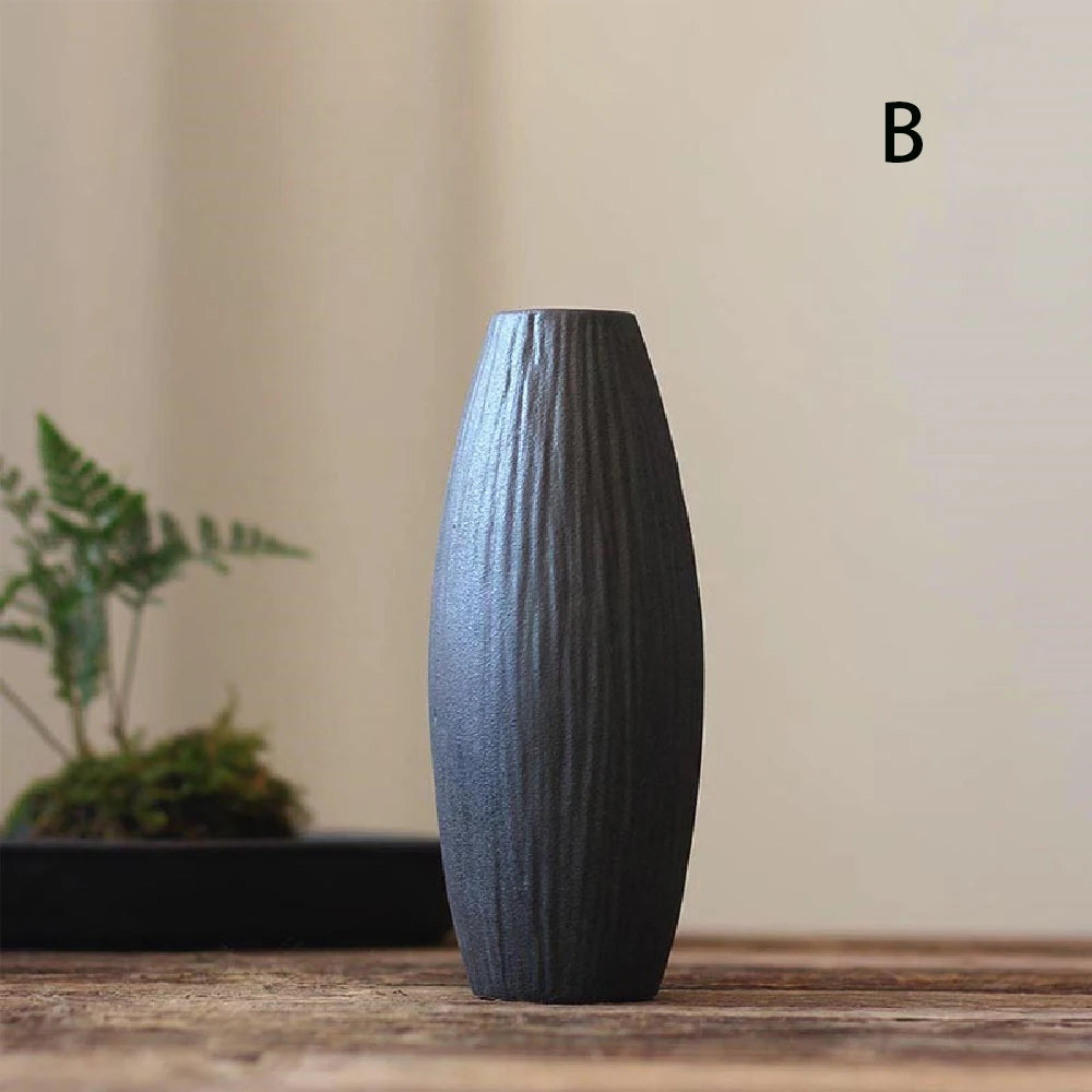 Simple ceramic vase decoration, living room home dining table decoration, hydroponic plant small vase