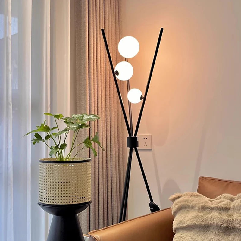 Ball Floor Lamp Living Room Lighting Designer Bedroom Sofa Environment Lamp Internet Celebrity Creative Floor Lamp Desktop Desk